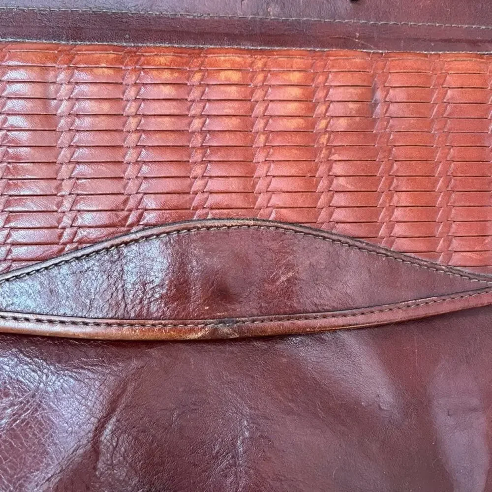 Jack Georges Woven Leather Tuscany Executive Briefcase 16